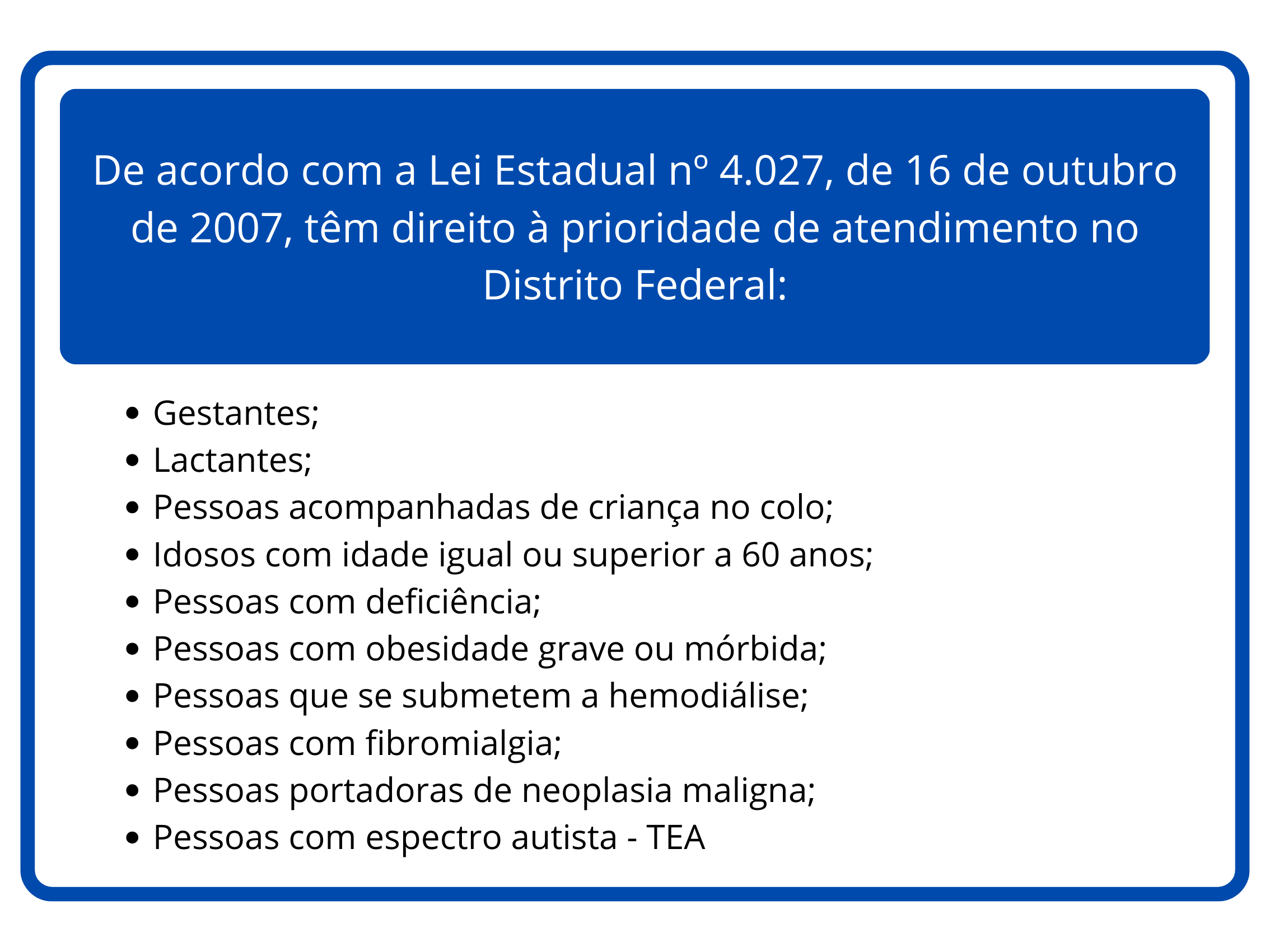 Placa de Atendimento Preferencial em Ceará - Sinalização com texto e ícones indicando atendimento prioritário conforme Lei Federal nº 10.048